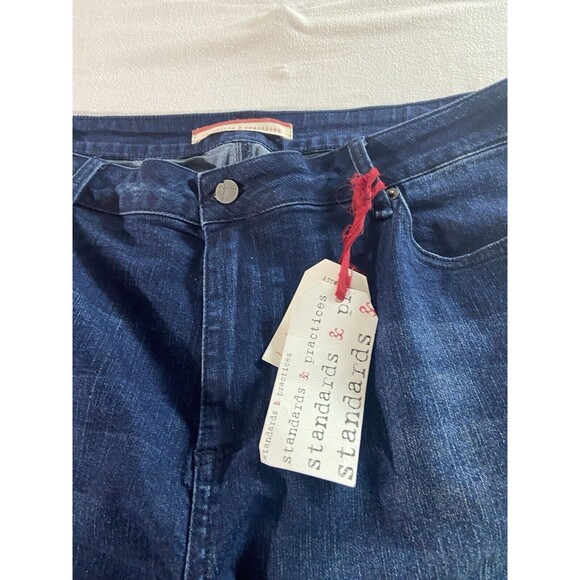Standards and Practices S&P Jeans Womens 20 x 32 Blue Denim Flare - Picture 4 of 8